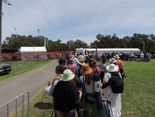 Entrance to the concert